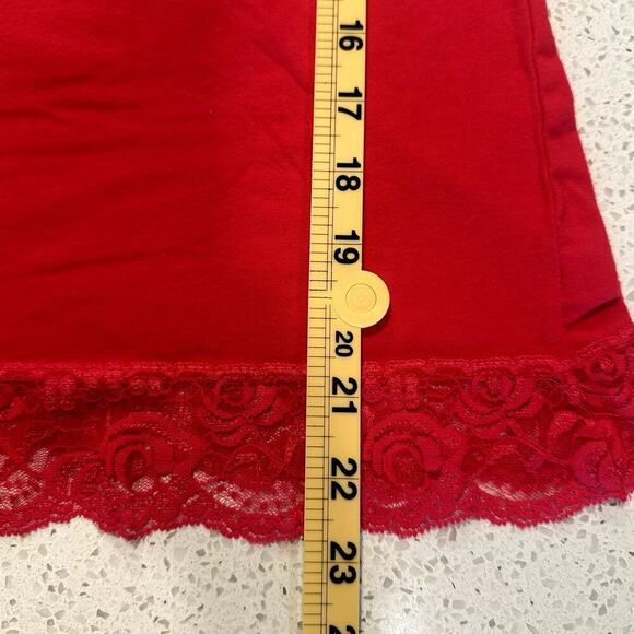 Pink Fuchsia Lace Trim Y2K Baby Doll Feminine Fairy Whimsygoth Tank Top M Cotton - Picture 7 of 8